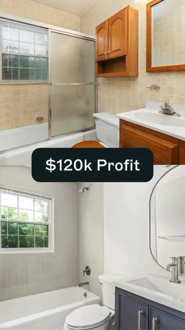 Reel: a $120K profit pre-sale renovation, posted August 28, 2026 by @renosellsdallas on Instagram